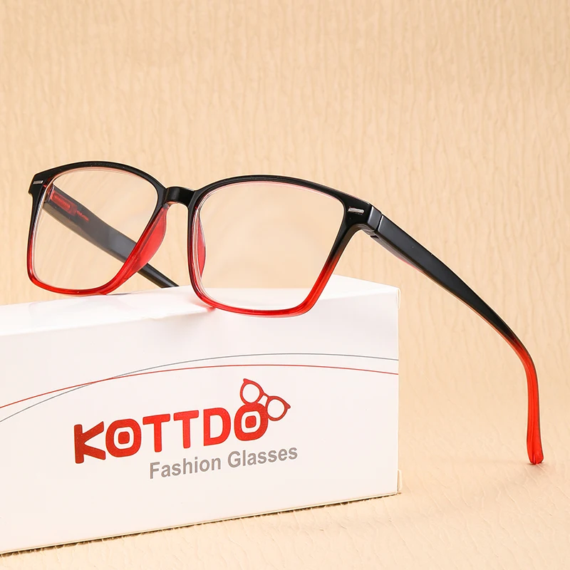 Kunststoff Anti Blau Licht Lesebrille Klar Quadratischen Rahmen Männer Frauen Presbyopie Hyperopie Lesen Brillen Brillen + 1,0 + 1,5