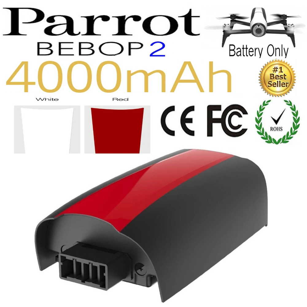 Upgrade Lipo Battery For Parrot Bebop 2 Drone Battery 4000mAh 11.1V Lipo Upgrade Battery For RC Quadcopter Parts