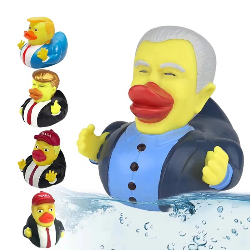 Trump Rubber Duck Bath Toy Shower Water Floating Baby Toy Water Toy Shower Duck Child Bath Float Water Squeezing Sound Doll