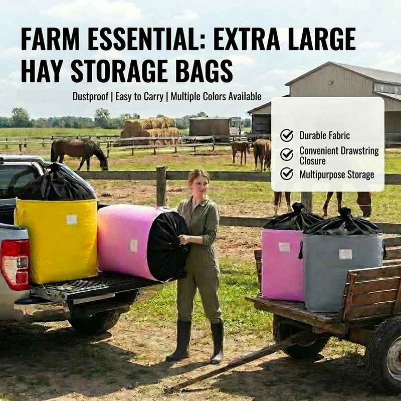 Large Horse Feeding Bag, Cow And Sheep Feeding Bag Hay Feeder, Slow Feeding Hay Design Horse Feed Storage and Transportation