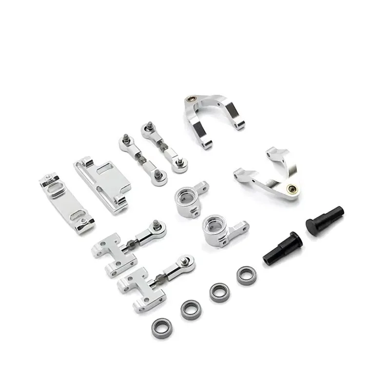 

Poer For Car Spare Parts Upgrade Metal Steering Cup Upper Lower Swing Arm Seat Steering Slider Turning Block for WPL D12 D42 RC