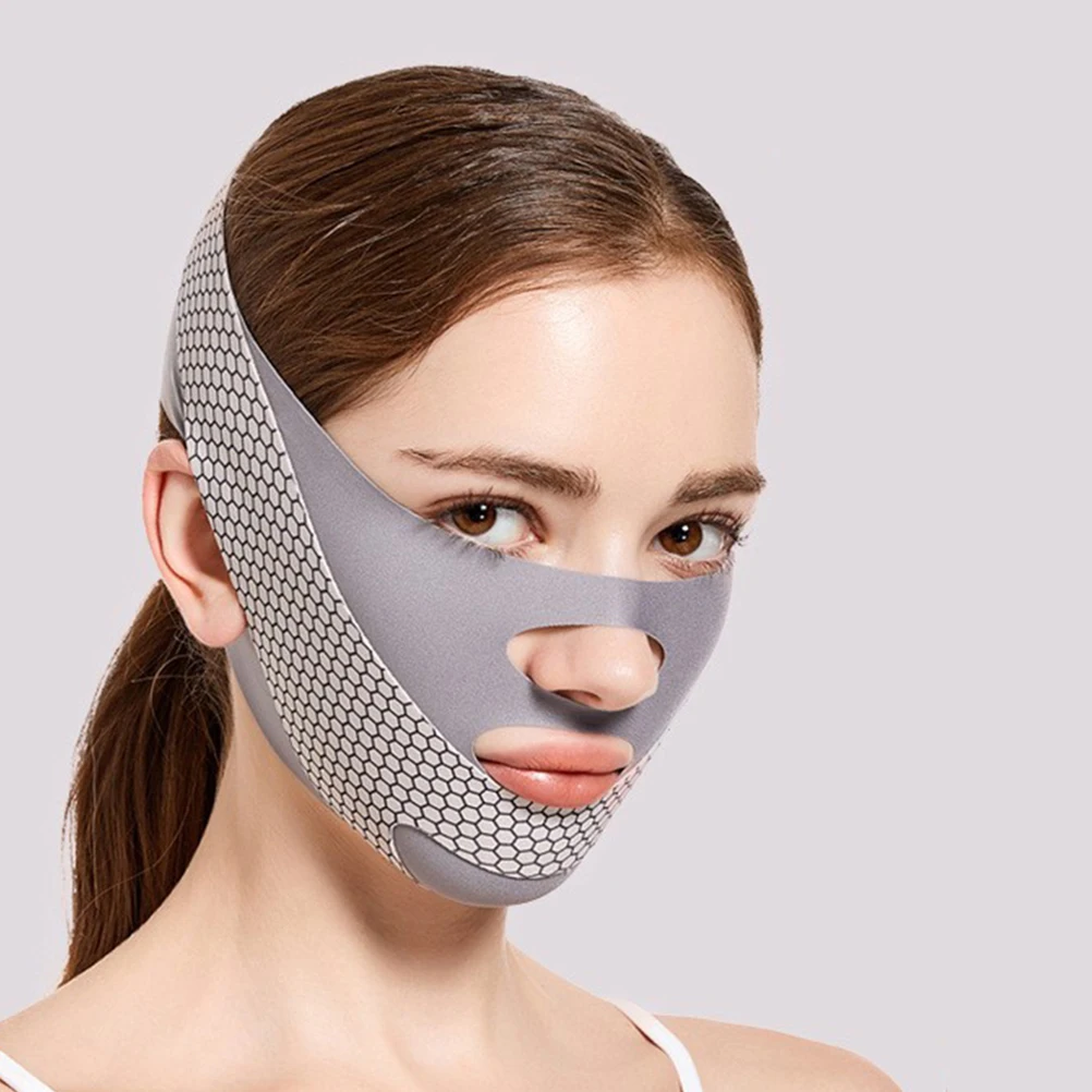 V フェイスマスク二重あごリムーバー痩身装置リフティングバンド圧縮マスク顔整形ツール輪郭マシン