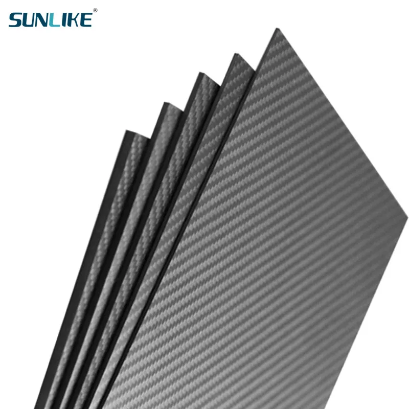 220x240mm 3K High Strength Carbon Fiber Sheet Frosted Surface Thickness 0.25 To 6mm Suitable For RC Drone Model Materials