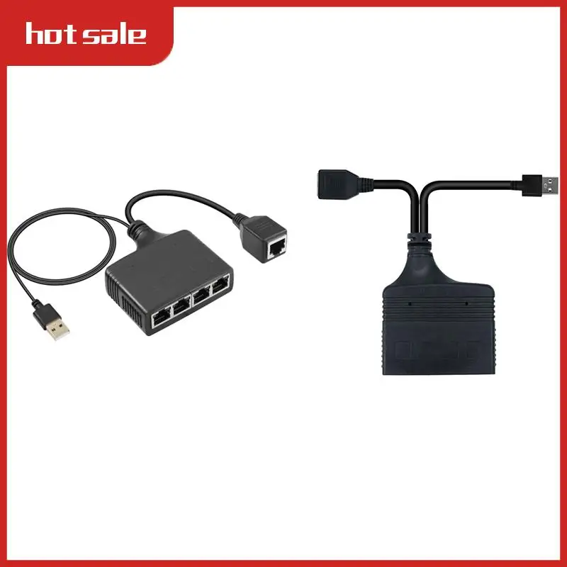 

1 To 4 Gigabit Ethernet Splitter RJ45 Splitter Network Cable Splitter 1000Mbps High Speed LAN Network Splitter Male Easy To Use