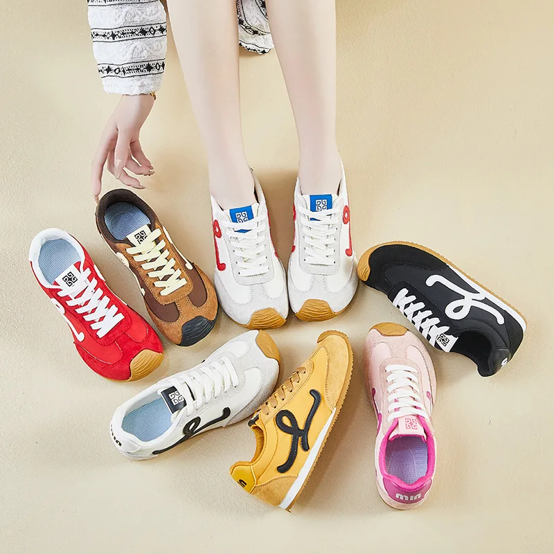 forrest-gump-shoes-women's-soft-soled-shoes-fashion-women's-shoes-2025-new-spring-student-running-sports-leisure-street-shot