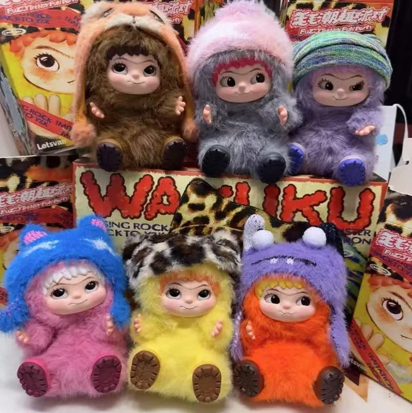 

Персонализированное творчество WAKUKU Mao Chao Fun Party Series слепая коробка Wokuku орнамент ручной работы плюшевая игрушка кукла