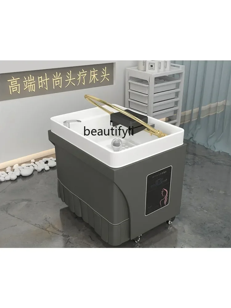 Facial Bed Separate Shampoo Basin Water Circulation Hair Care Beauty Basin Grafting Facial Bed Moving Head Treatment Basin