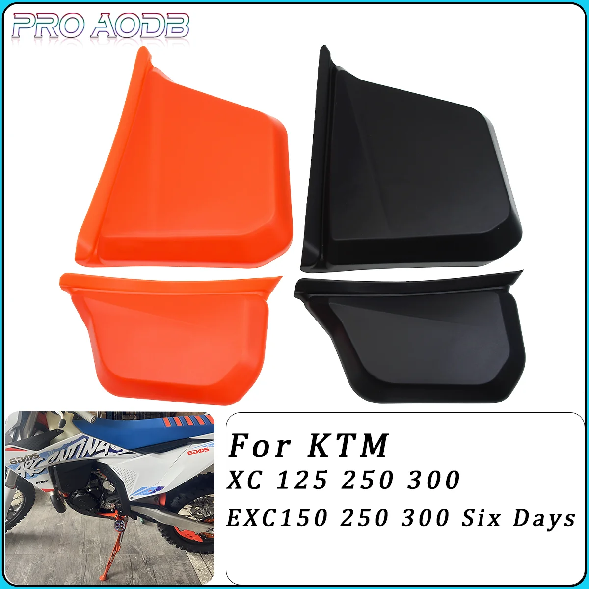

2024 Pair Left Right Fuel Tank Cover Guard Protector For KTM EXC150 EXC250 EXC300 XC125 XC250 XC300 EXC SIX DAYS HARDENDURO CKD