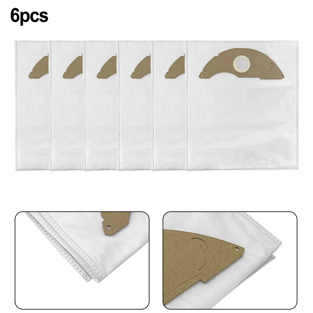 6pcs Filter Dust Bag For Karcher NT22/1 Dust Bag Replacement Vacuum Attachment For Floor Efficient Dirt And Debris Removal