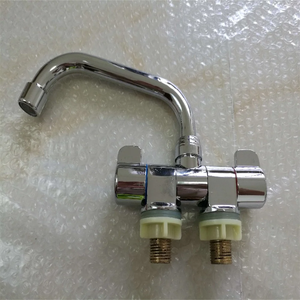 Brass Cold Hot Water Folding Faucet Tap 130*150mm Marine Boat RV Caravan #003