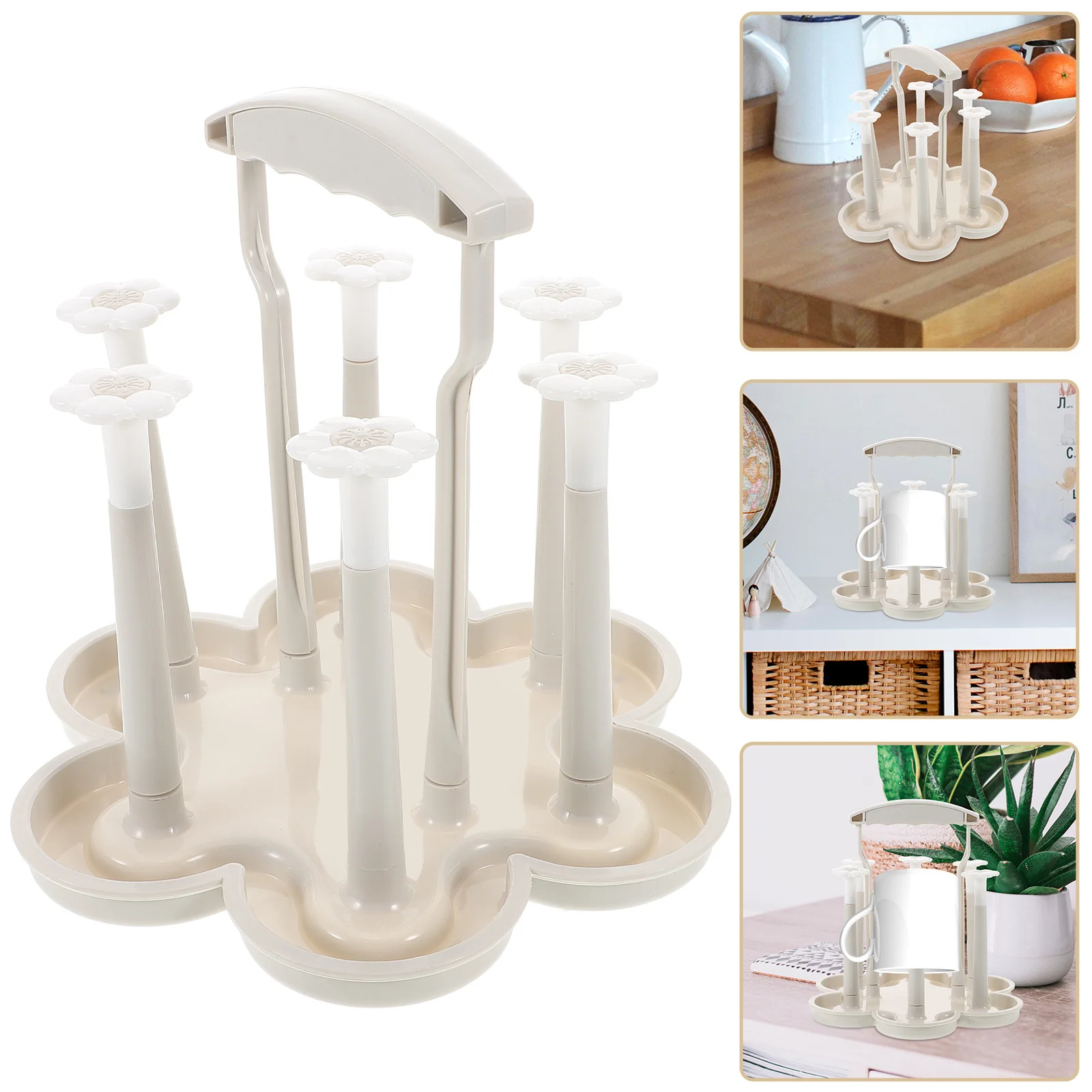 

Baby Bottle Drying Rack Space Saving Portable Holder for Countertop Bottle Cup Drying Kitchen Rack Multifunctional Drain Stand