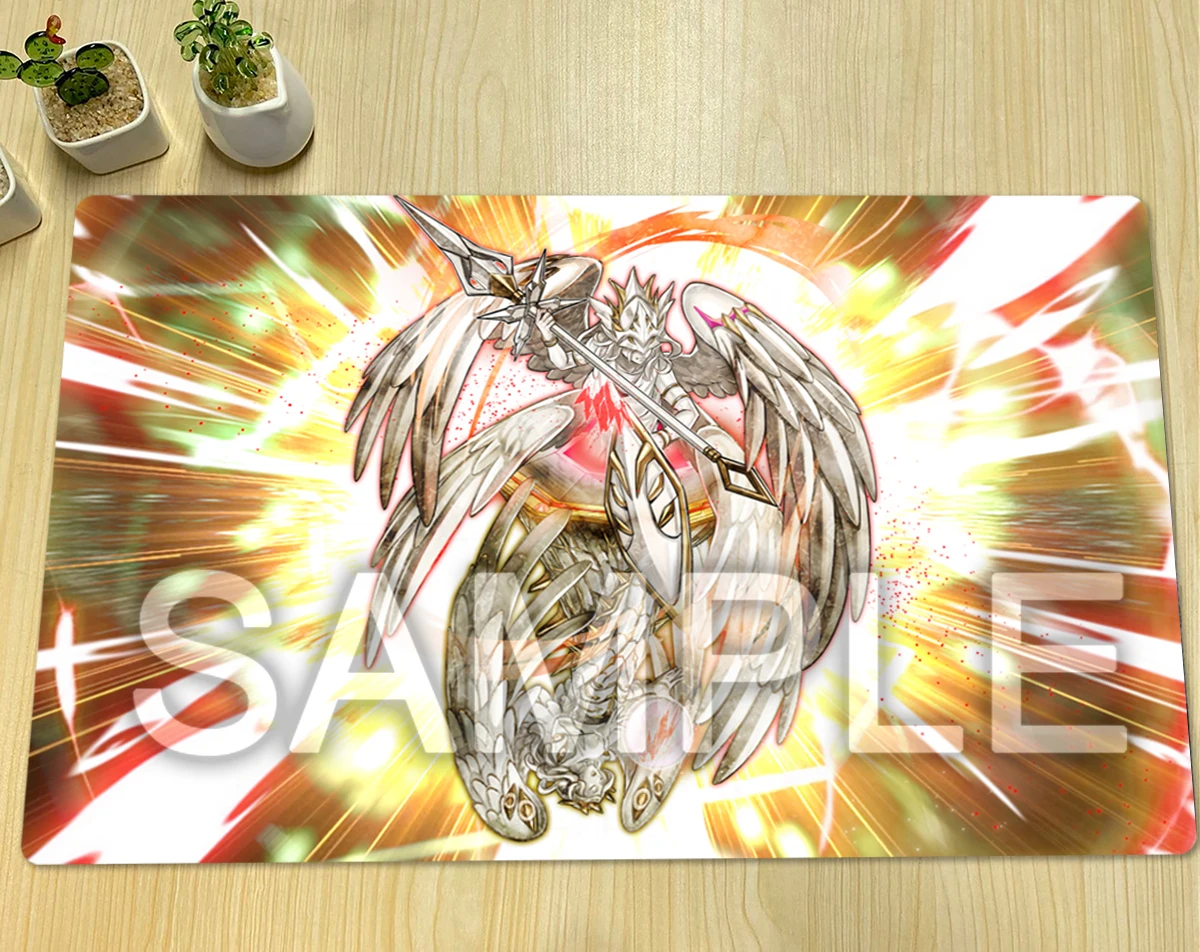 

YuGiOh Playmat Megalith Phaleg Free Bag TCG CCG Mat Board Game Pad Trading Card Game Mat Anti-slip Rubber Mouse Pad 600x350x2mm