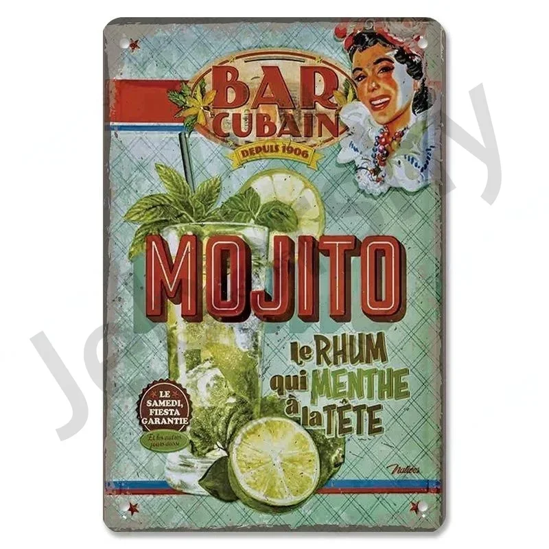 Vintage Travel Cuba Poster Metal Aluminum Sign Havana Egypt Hawaii Holiday Isle Landscape Metal Plaque for Home Bar Club Wall view 5