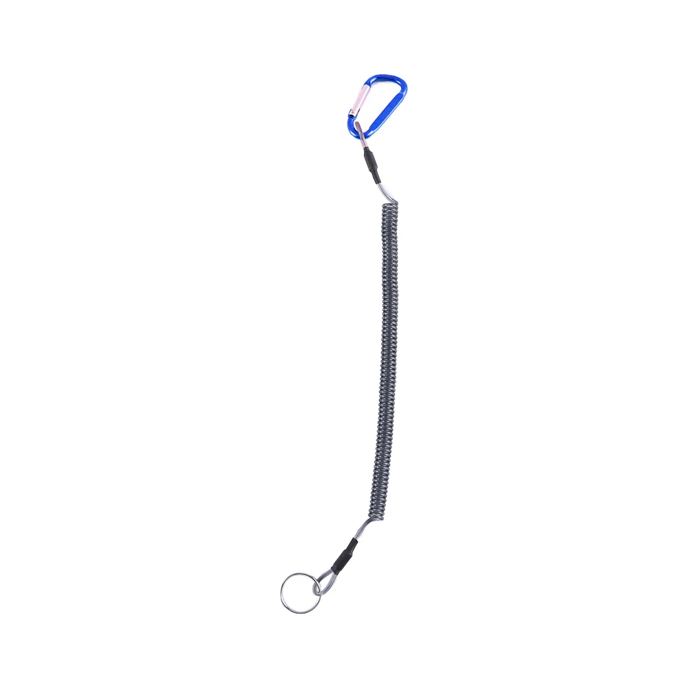 الملحقات الآمنة الأمن مطاطا مكافحة خسر التخييم في الهواء الطلق أسلاك الفولاذ تسلق حلقة تسلق الربيع حبل الصيد سلسلة الحبل #1