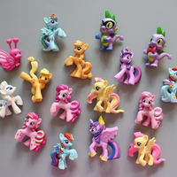 Hasbro My Little Pony Figures Cute Kawaii Rainbow Dash Applejack Rarity Fluttershy Pinkie Pie anime figure Toys Kids Gifts