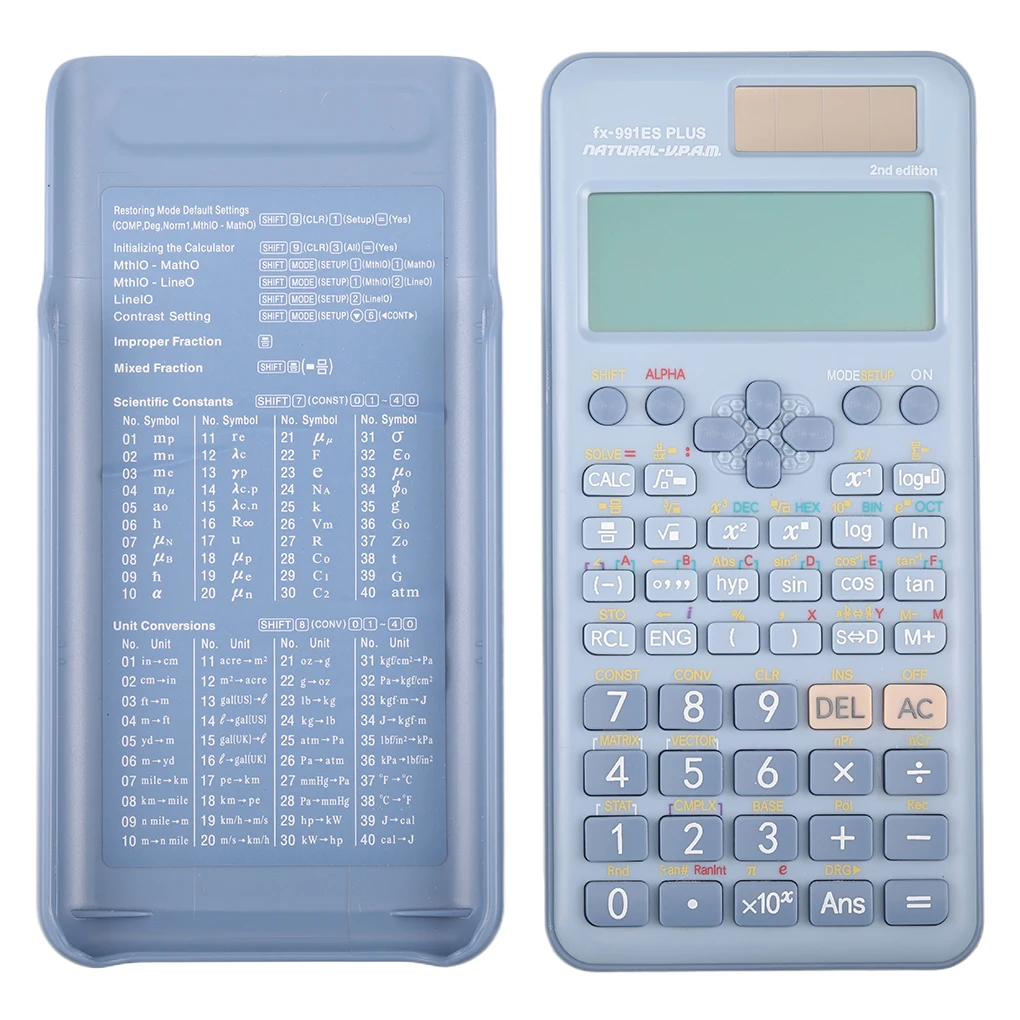 Stay Organized And Efficient With Multifunctional Scientific Calculator Function Calculator Student blue