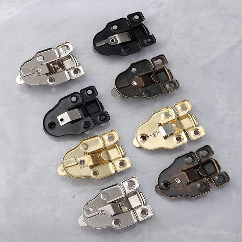 20Pcs Duckbill Wooden Box Buckle Antique Jewelry Gift Boxes Hook Clasp Suitcase Case Latch Lock Furniture Hardware Parts