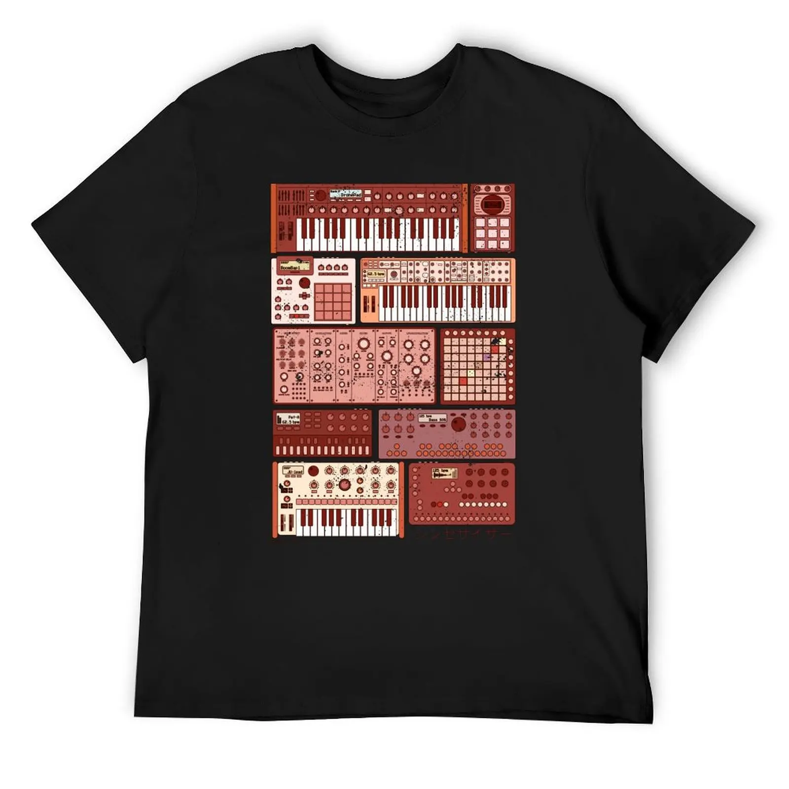 Synthesizers and Electronic Music Instruments T-Shirt vintage clothes shirts graphic tee t shirt men