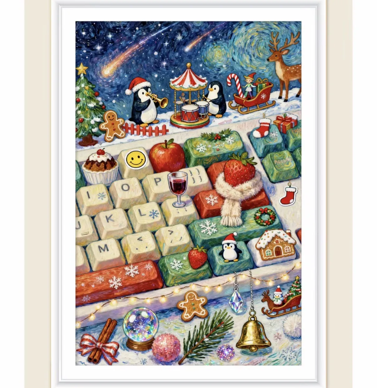 

9CT 100X70CM Christmas Style Needlework,DIY Living Room Printed Cross Stitch,Set For Embroidery Kit Full Cotton Threads
