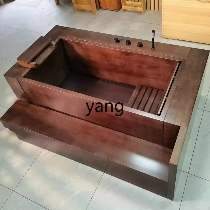 

LZR Oak Thickened Bath Bucket for Adults Beauty Salon Wooden Bath Bucket