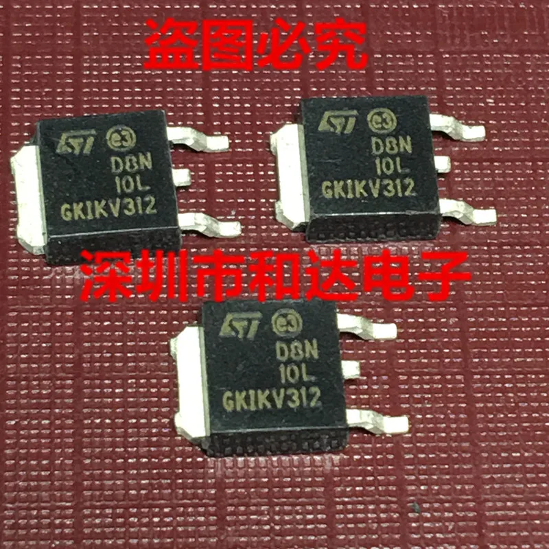 10Pcs Orginal Nieuwe STD8N10L D8N10L To-252 100V 8A