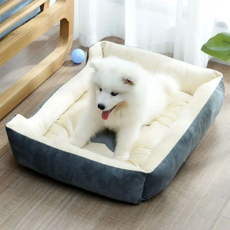 

Four Seasons Universal Pet Kennel Mat Teddy/Golden Retriever Cat Nest Small Medium Large Bite-Resistant Dog Bed Winter Warm