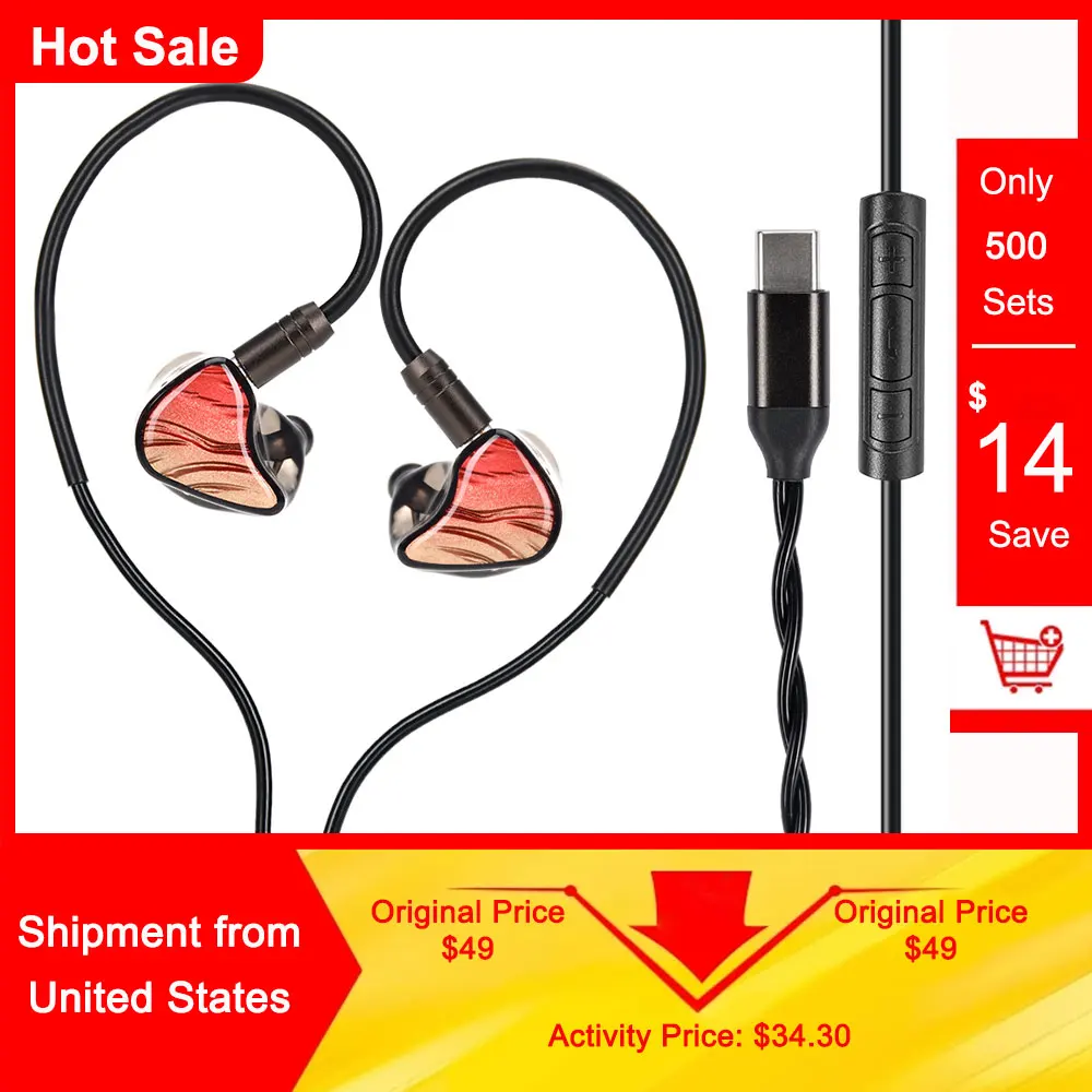 Kinera Celest IgniteX Beast 1DD + 1BA auriculares intrauditivos híbridos de doble controlador con micrófono de pluma desmontable Cable de auriculares