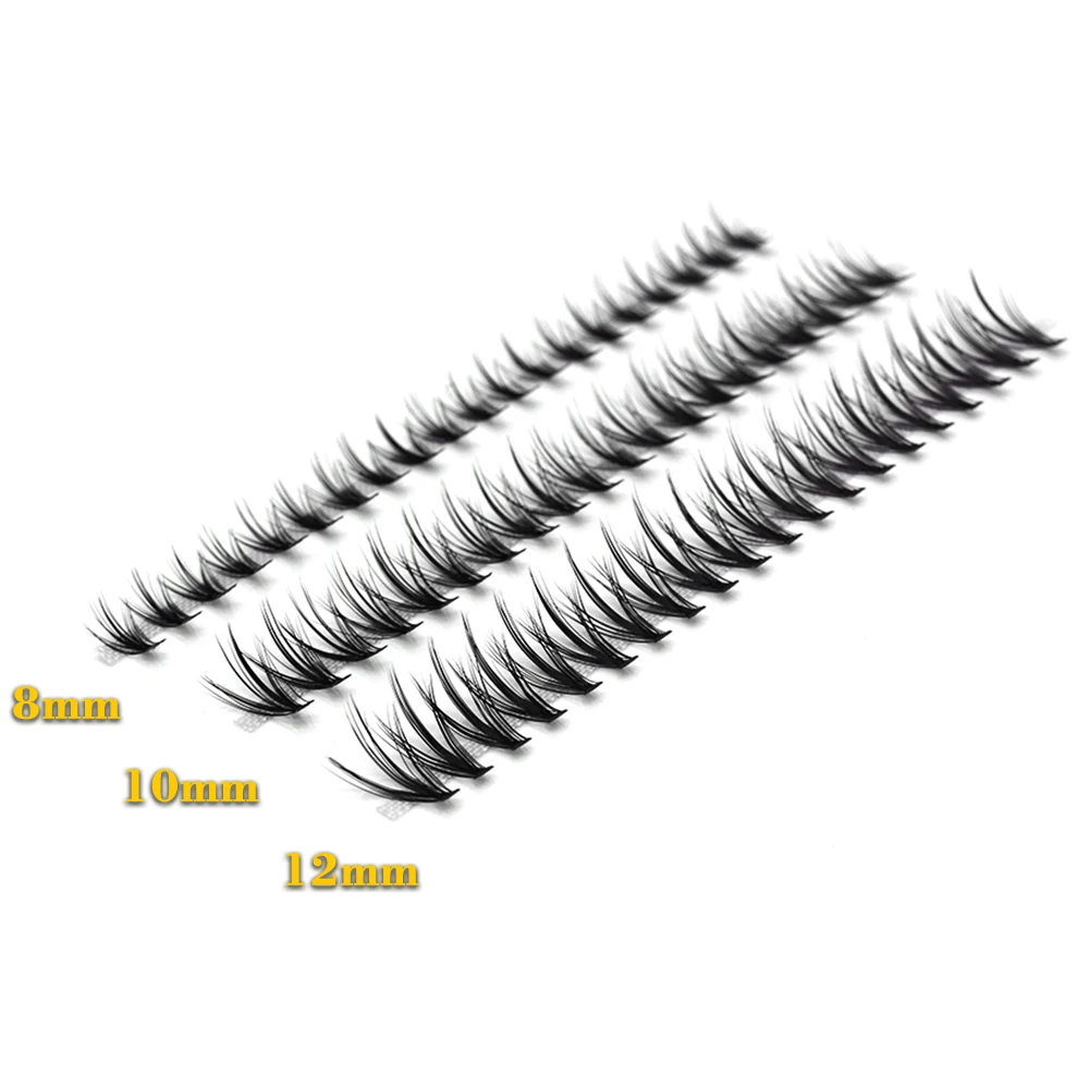 20D Cluster Lashes Makeup Cilia Bundles MIX Length 8/10/12  Mink Eyelash Extension Natural 3D  Volume Faux Eyelashes Individual