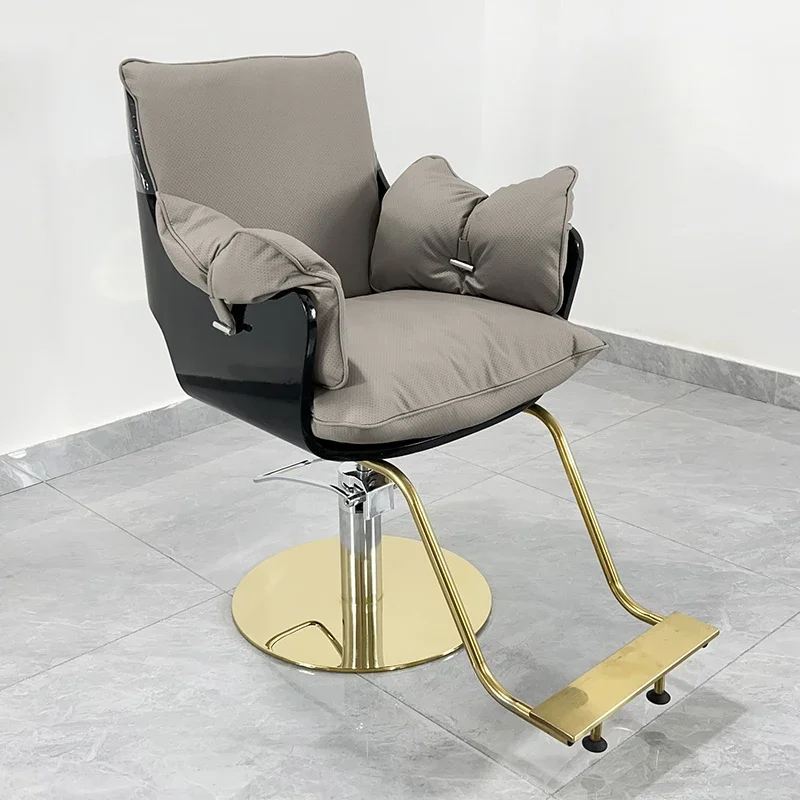 

Swivel Chair Cosmetic Salon Hairdressing Chairs Barbershop Gold Luxury Products for Barbers Braiding Hair Professional Pedicure