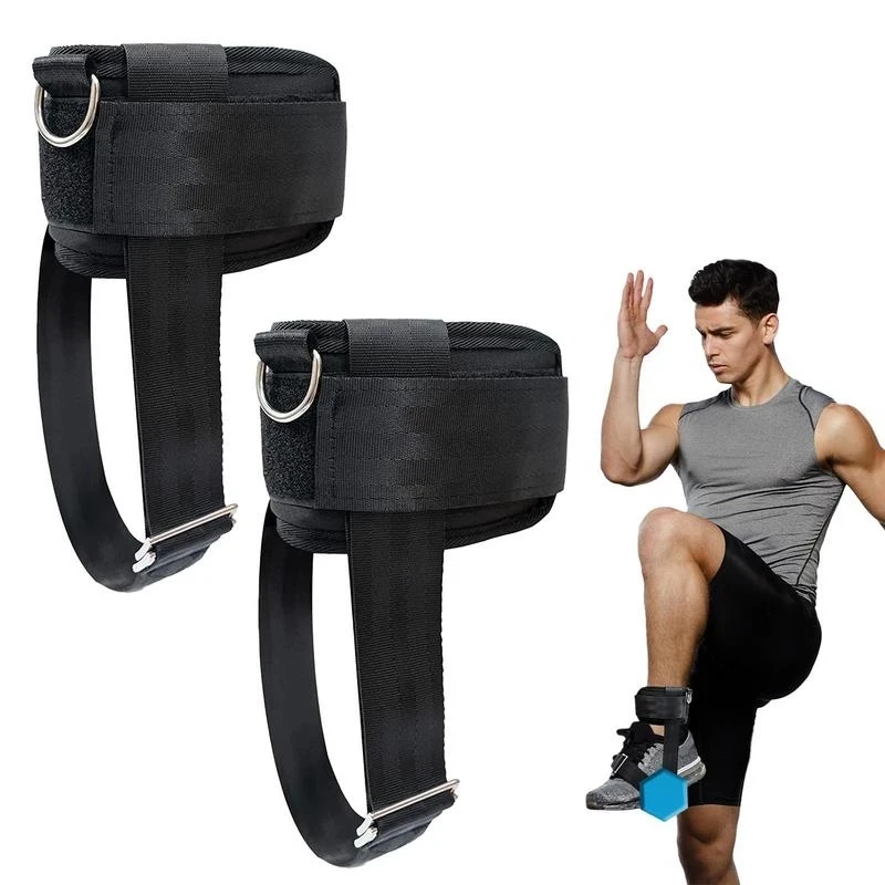 1Pair Dumbbell Ankle Strap Adjustable Ankle Weights for Glute Leg Workouts Cable Machine Attachments Gym Home Exercise Equipment