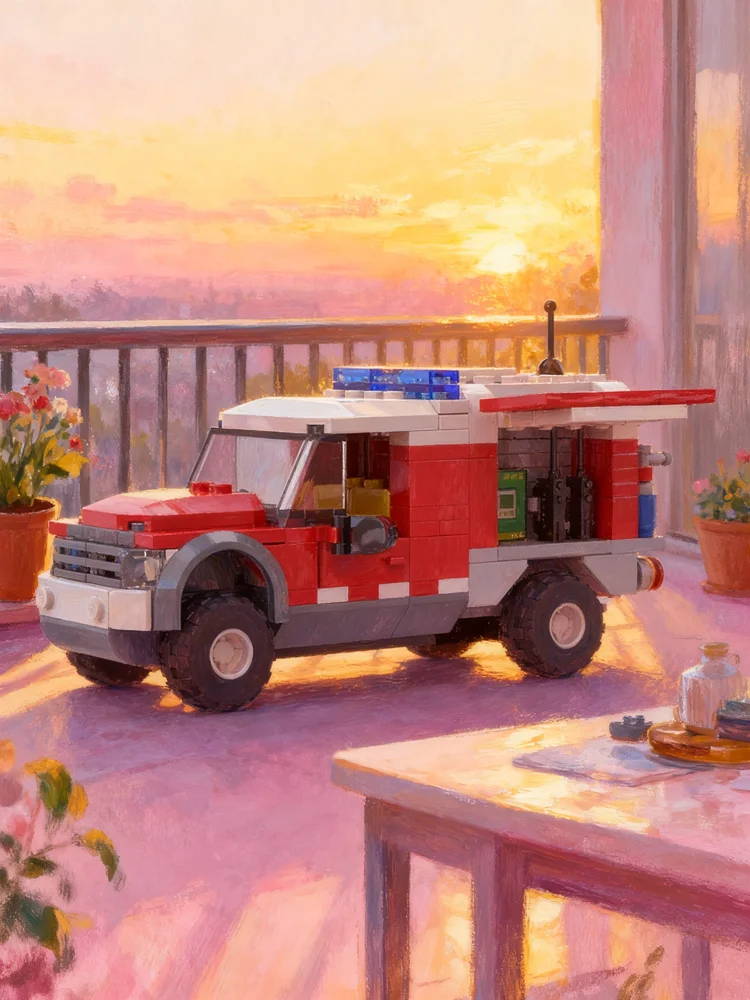 230 pièces MOC Duty Commander Service d'incendie ville modèle blocs de construction Architecture jouet assembler bricolage créatif idée cadeau de noël