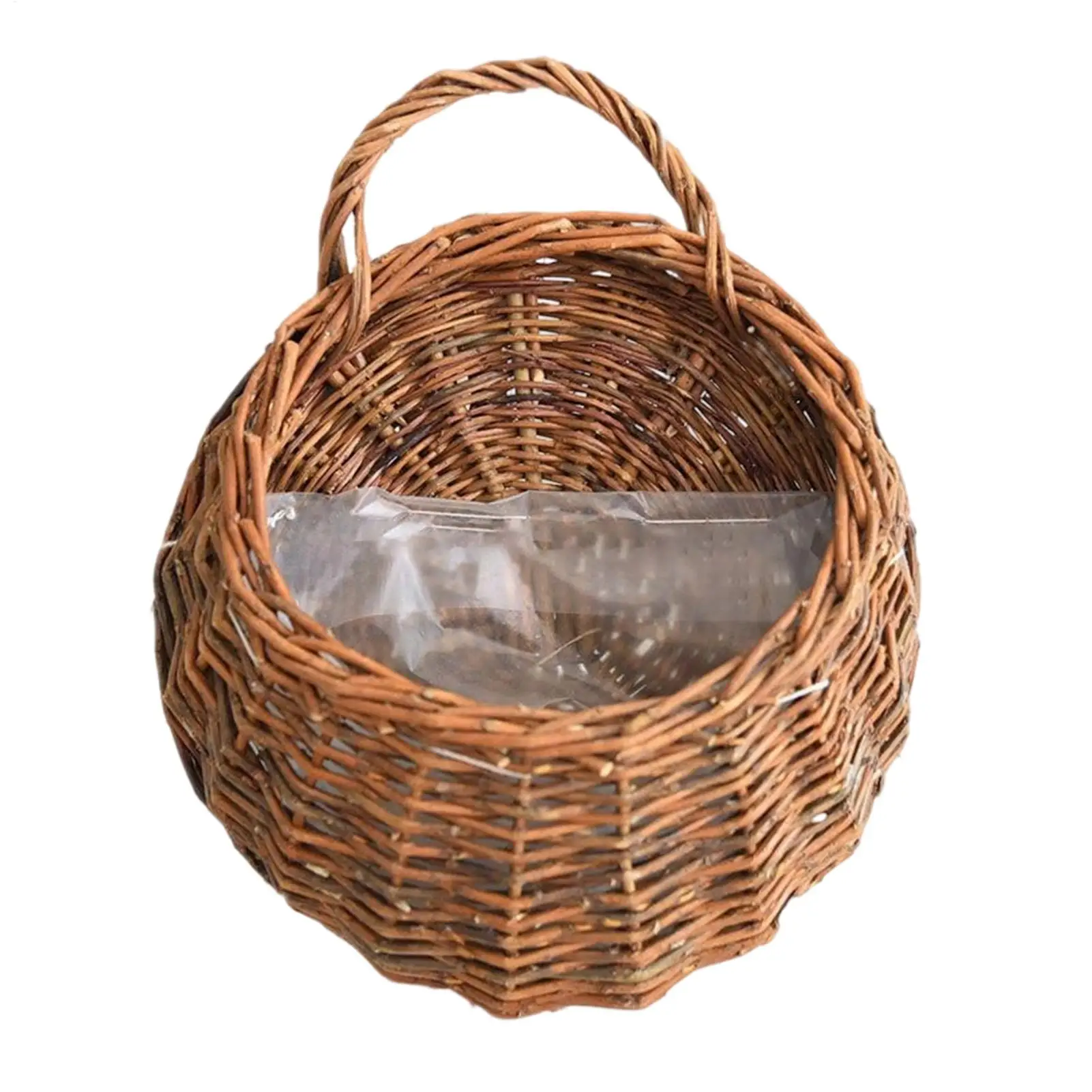 Practical Pot Plants Holder Pastoral Flower Hanging Basket Breathable Florist Rattan Flower Planter Durable Handmade Woven