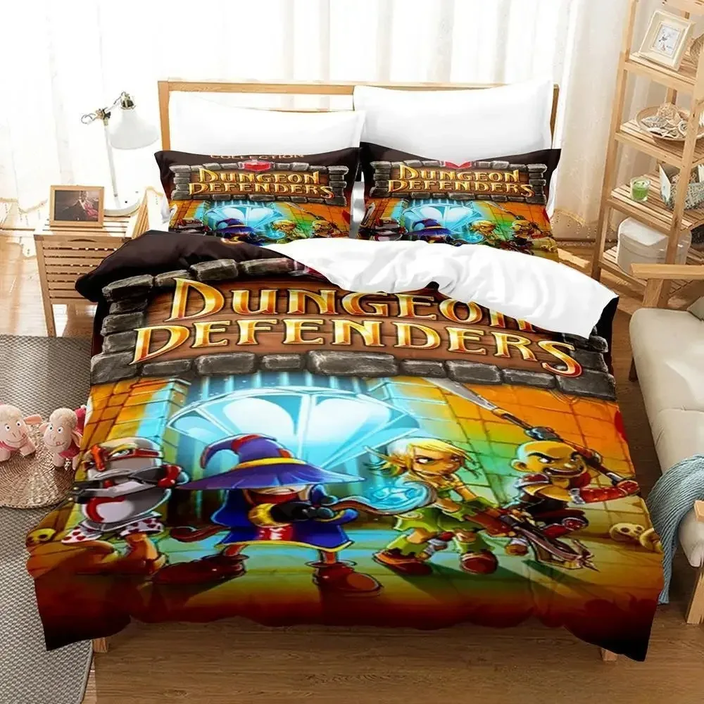 3D Printed Game Dungeon Defenders Bedding Sets exquisite bed supplies set duvet cover bed comforter set luxury birthday gift