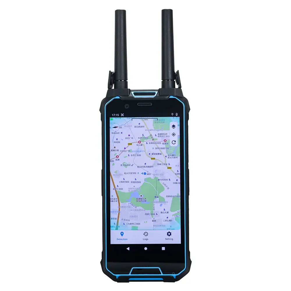 Greetwin Handheld Detector 100MHz-6GHz 1-3km Range FPV UAV Tracking 10 Drones 3-4H Battery Life Positioning System