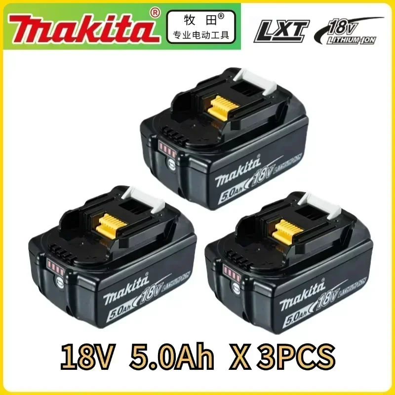 Original Makita 18V 6A Rechargeable Power Tools Battery 18V makita with LED Li-ion Replacement LXT BL1860B BL1860 BL1850 Charger