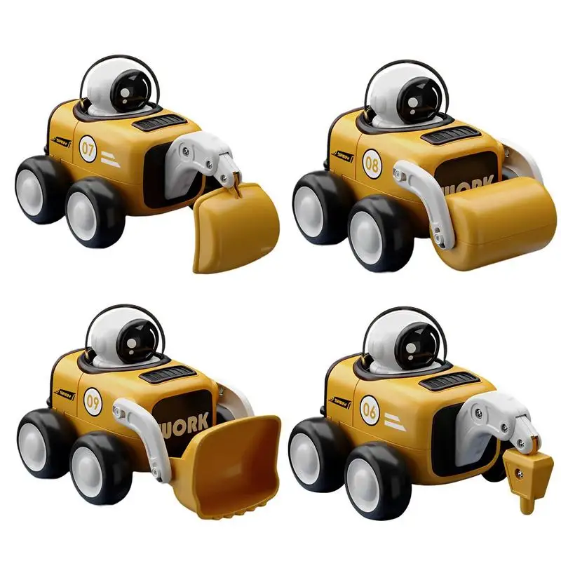 Inertia Car Toys Astronaut Car Toy Space Toy Car With Whistle Press Car Construction Vehicle Bulldozer Toy For Party Favors