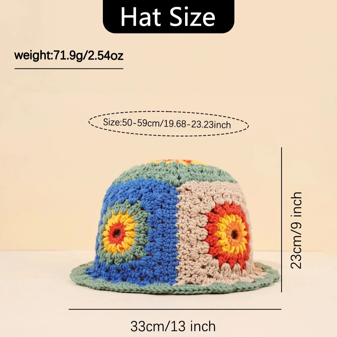 1PCAالخريف/الشتاء الدافئة الجوف اليدوية محبوك قبعة المرأة صياد قبعة خليط النمط الوطني محبوك حوض قبعة #6