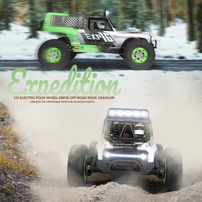 New Wltoys 124006 1:12 4WD RC Car Electric Off Road Rock Crawler High Speed Remote Control Racing Vehicle for Adults