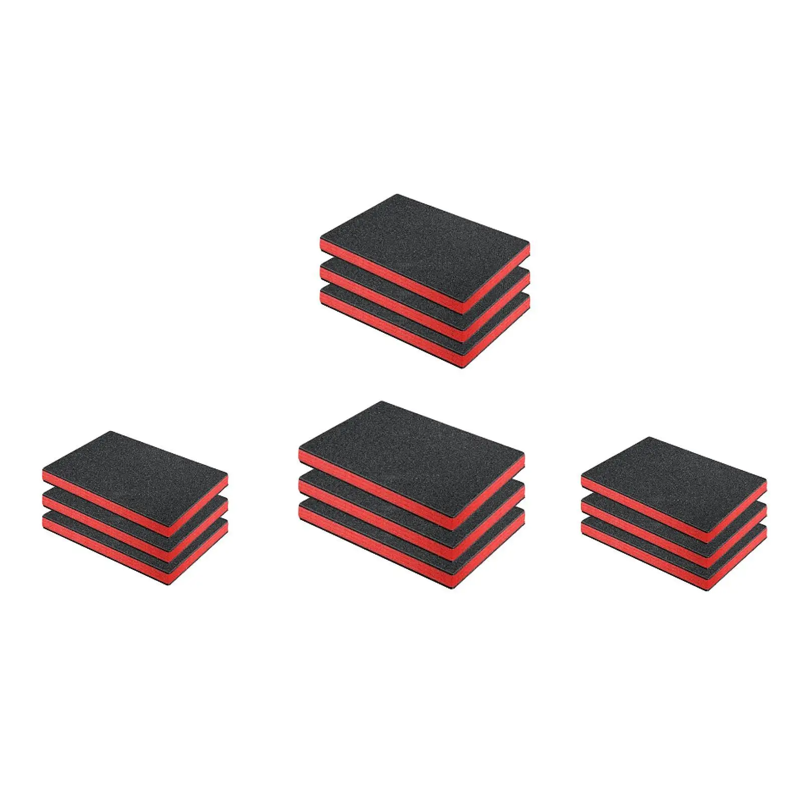 3x Tool Box Foam Inserts Shockproof Cuttable Easy to Use Professional Tools Foam Sheets Removable for DIY Crafts Toolbox Padding