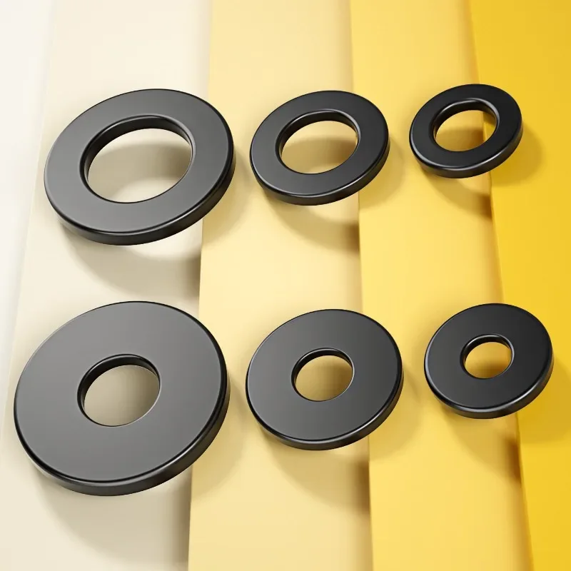 Black 8.8-grade Flat Washer Flat Washer High-strength Metal Enlarged Thickening Screw Circular Meson M2-M16