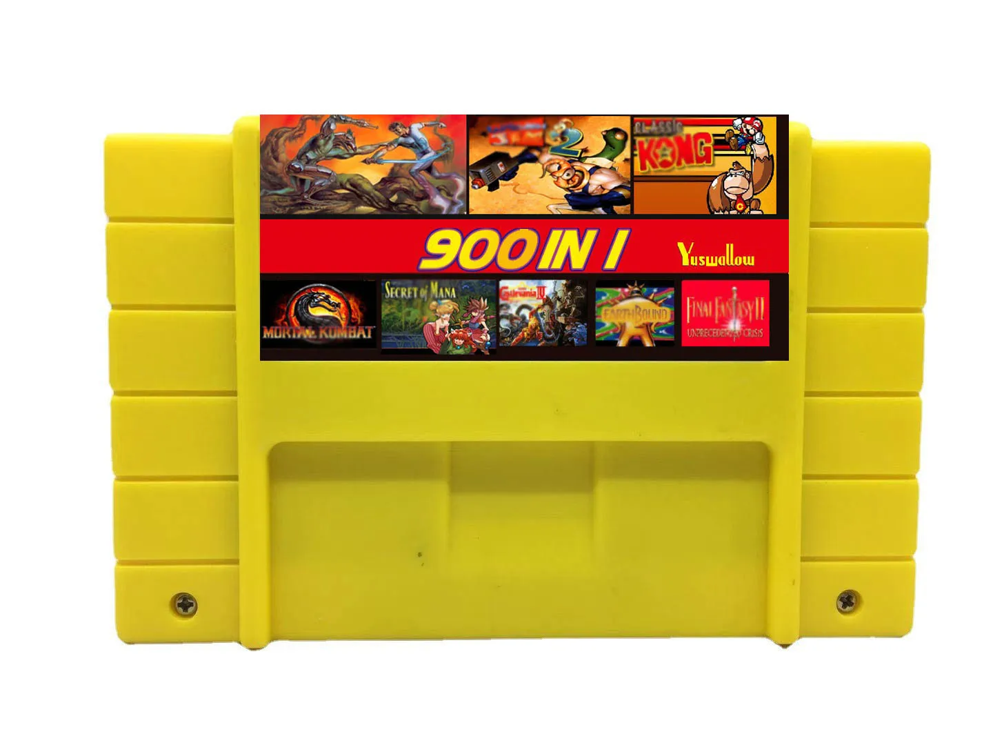 Machines de jeux vidéo Yuswallow Super Retro, cartouche de jeu Pro 900 en 1, carte de console de jeu 16 bits, Chine Ve