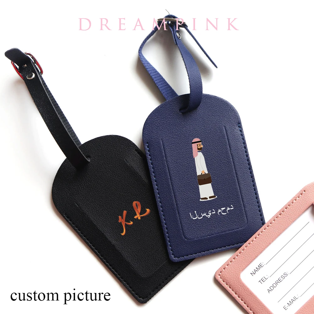 

DIY Image Photo Travel Luggage Tag Custom Logo Wedding Gift Suitcase Name Tag Dropship Wholesale Event Present Baggage ID Label