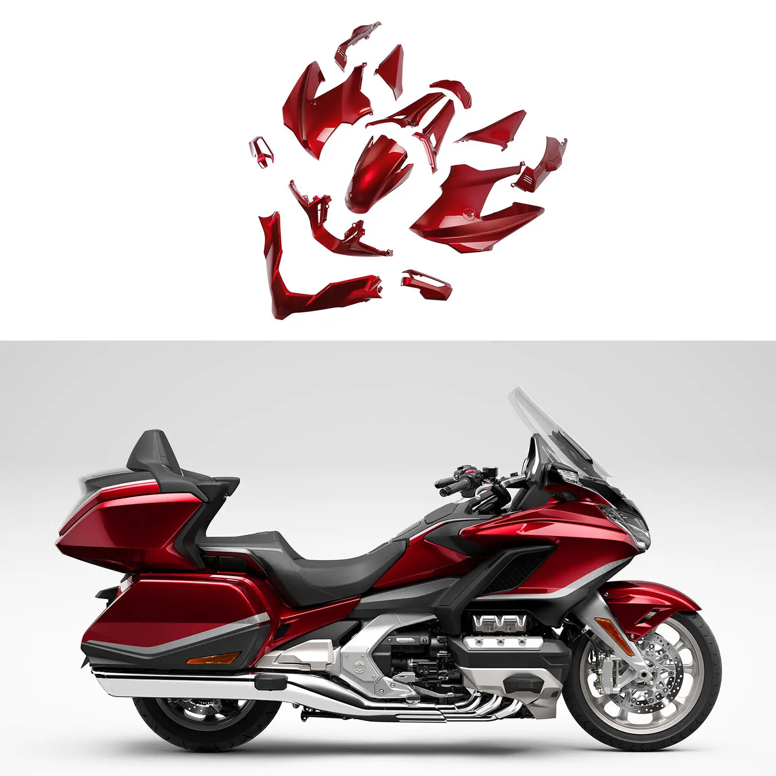 

Fairings Bodywork Kit For Honda Gold Wing GL1800 GL 1800 2018-2022 2020 ABS Motorcycle