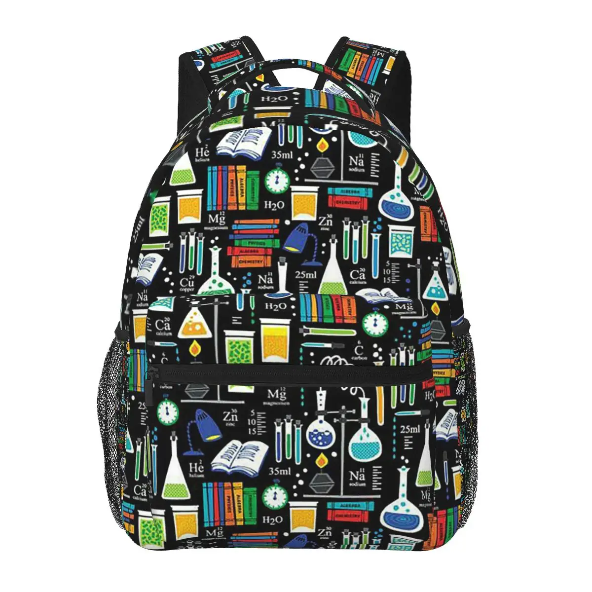 Zaini modello scienza chimica Ragazzi Ragazze Bookbag Borse da scuola per bambini Cartoon Zaino per bambini Borsa a tracolla di grande capacità