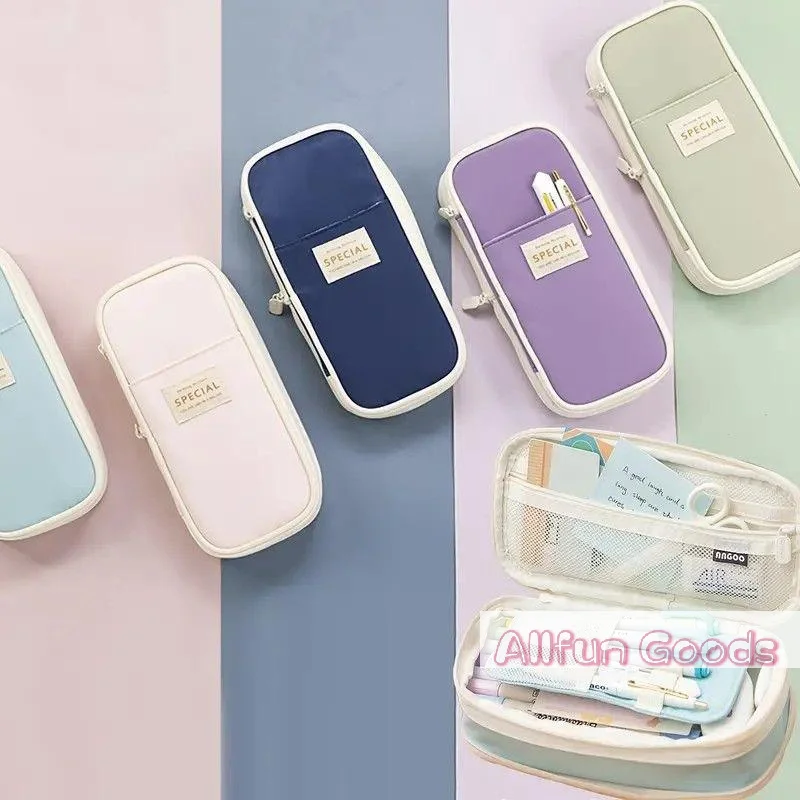 Kawaii Pencil Cases Large Capacity Pencil Bag Pouch Holder Box For Girls Office Students Organizer School Stationery Supplies