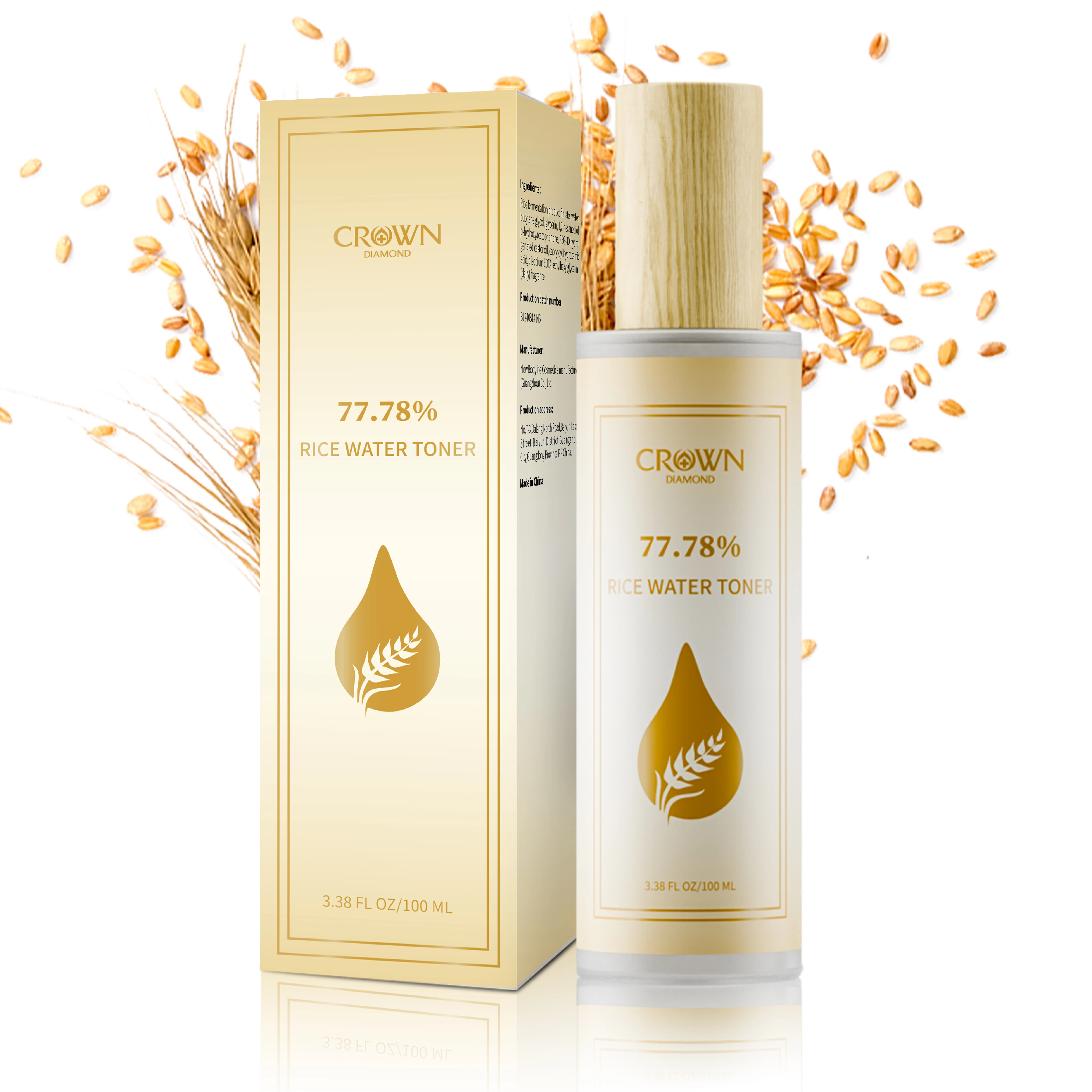 

150ml Rice Toner Moisturizing Firming The Skin Soothing Repairing The Skin Barrier Toner Women Facial Brightening Skin Care