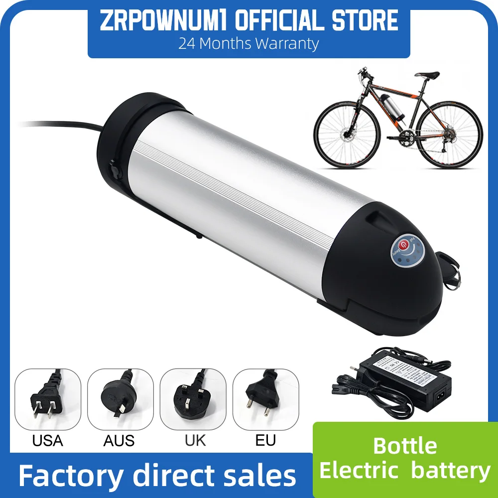 

Water Bottle 36V Down Tube Batteries 48V 10AH City Ebike Replacement electric bicycle battery ，Suitable for motors 100-750W