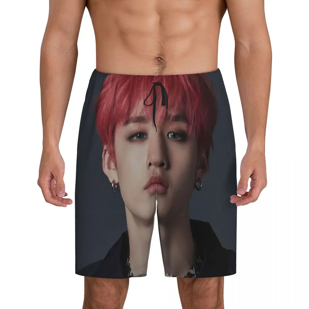 

Custom Bang Chan Short Pajama Pants Men Sleepwear Sleep Lounge Bottom Shorts Sleeping Pants