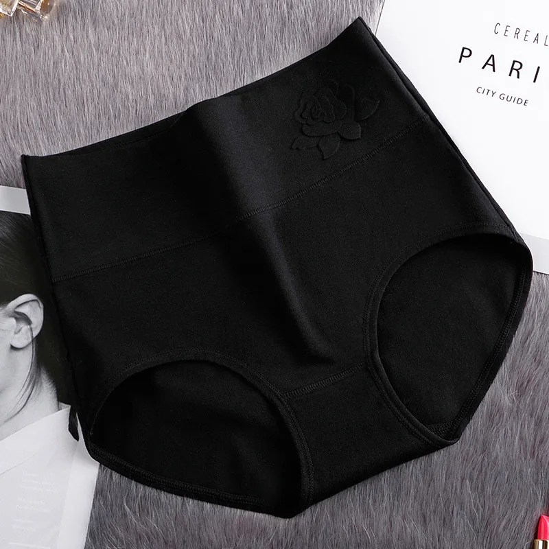 3Pcs L-3XL Plus Size Panties High Waist Underwear Women Cotton Pantys Abdominal Briefs Female Postpartum Recovery Panties For La
