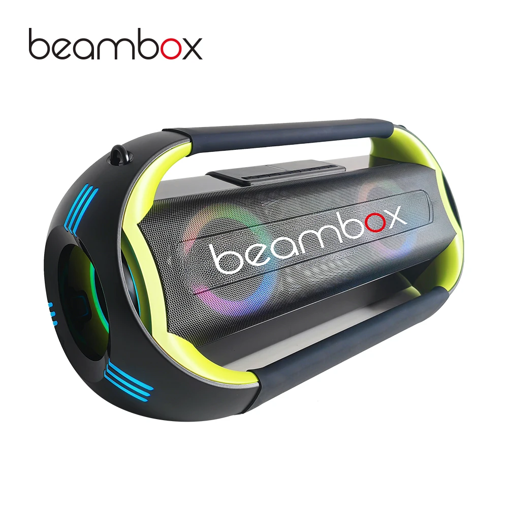 Portable 100W Audio Player Karaoke Speaker with RGB Wireless Microphones USB Subwoofer for Home Outdoor Parties Supports TF Card